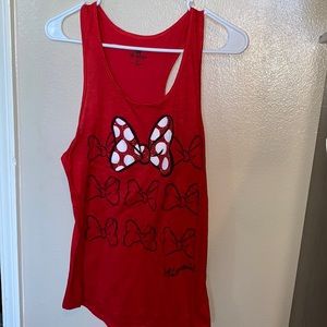 Disney Parks Authentic Original Red Minnie Tank